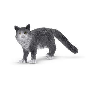 Schleich Farm World Realistic Cute Animal Toys For Boys And Girls Maine Coon Cat Toy Figurine