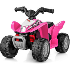 Olakids Kids Ride On Atv 6V Electric Vehicle For Toddlers 4 Wheeler Battery Powered Motorized Quad Toy Car For Boys Girls With