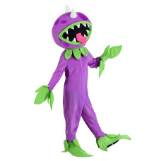 Fun Costumes Plants Vs Zombies Chomper For Kids Purple Chomper Jumpsuit Venus Flytrap Plant For Halloween Xsmall