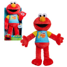 Sesame Street 13Inch Singalong Plush Elmo With Lights And Sounds Supersoft And Huggable Kids Toys For Ages 18 Month By Just