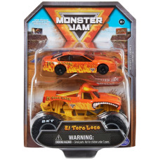 Monster Jam Official 164 Scale Diecast 2Pack Monster Truck And Race Car El Toro Loco