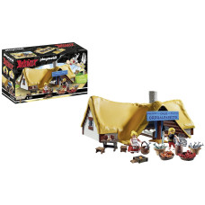 Playmobil 71266 Asterix Hut Of Ordralfabetix The Fishmonger Ordralfabtix And His Wife Ilosubmarine Toys For Children From