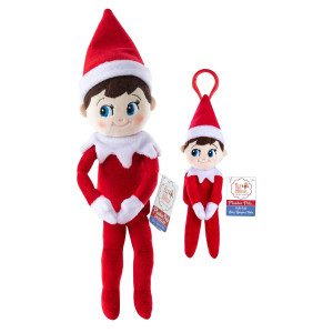 The Elf On The Shelf Matching Take Along Bundle Plushee Pals 12 Snuggler Boy And 4 Clip On Plush