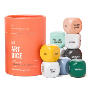 Two Tumbleweeds Art Dice Drawing Painting Game For Adults Artists Teachers Set Of 9 Dice For Creative Inspiration Art