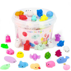 100 Pcs Mochi Squishy Toysparty Favors For Kidskawaii Squishies Stress Reliever Anxiety Toys For Birthday Halloween Easter