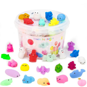 100 Pcs Mochi Squishy Toysparty Favors For Kidskawaii Squishies Stress Reliever Anxiety Toys For Birthday Halloween Easter