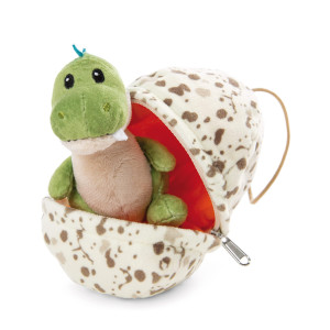 Nici Soft Toy Dino Boy In Egg 13 Cm Green 48804 Beige