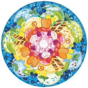 Ravensburger Circle Of Colors Ice Cream 500 Piece Round Jigsaw Puzzle For Adults 17348 Every Piece Is Unique Softclick Tec