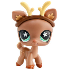 Littletoy Lps Brown Spotted Deer Blue Flower Eyes Rare Old Lps Puppy Action Figure Collectable Pets For Xmas Gift Brown Spotted