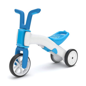 Chillafish Bunzi Gradual Balance Bike And Tricycle 2In1 Ride On Toy For 13 Years Old Silent Nonmarking Wheels Blue Large