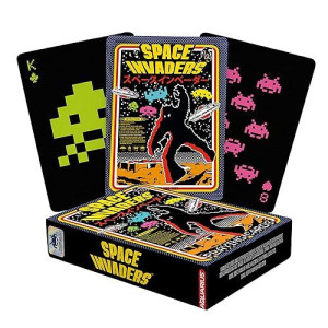 Aquarius Space Invaders Playing Cards - Space Invaders Themed Deck Of Cards For Your Favorite Card Games - Officially Licensed Space Invaders Merchandise & Collectibles