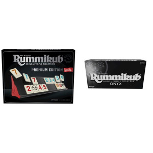 Pressman Rummikub Premium Edition Features Racks Silver Rummikub Onyx Edition Sophisticated Set With Unique Black Rummikub T