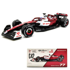 Jodiyaah Bburago 143 2022 Alfa Romeo F1 Racing Team C42 24 Guanyu Zhou 77 Valtteri Bottas Alloy Car Diecast Car Model Toy Col