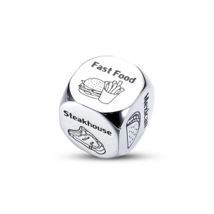 Valentines Day Date Night Gifts For Couples Food Decision Dice Decider 11Th Anniversary Steel Gifts For Husband Wife Boyfriend G