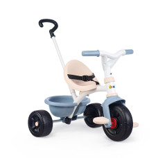 Smoby 740336 Be Fun Blue Tricycle Childrens Bike From 15 Months Adjustable And Removable Parental Stick