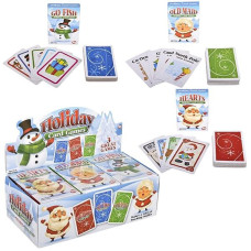 3 Christmas Cards Game Old Maid Hearts Go Fish Playing Cards Deck 225 Inch X 35 Inch X4 Sets Of 3 Games 12Pack