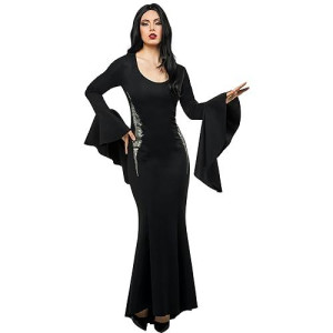Rubie'S Women'S Wednesday Tv Show Morticia Addams Costume Dress, As Shown, Large