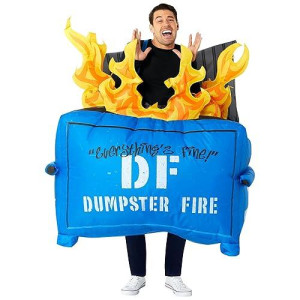 Rubie'S Adult Dumpster Fire Inflatable Costume, As Shown, One Size