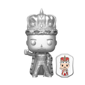 Funko Queen King Freddie Mercury Platinum Exclusive Pop With Pin 184