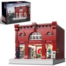 Misini Architecture C66008W London Subway Station Building Sets Moc Street View Building Blocks Kit Modular Buildings For Adul