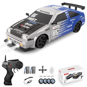 Sakeye 116 Rc Drift Car 24Ghz 116 4Wd High Speed Remote Control Cars Vehicle With Led Lights Two Batteries And Drifting Tires