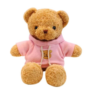 Galatee Cute Teddy Bear Plush Stuffed Animal Teddy Bear With Coffee Hoodie Gifts For Children157 Pink