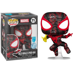 Funko Marvel Miles Morales Spiderman Pop Vinyl Collectible Bobblehead Limited Edition Exclusive Art Series