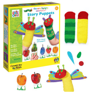 Creativity For Kids The Very Hungry Caterpillar Story Puppets Sock Puppet Kit For Toddlers From The World Of Eric Carle Crafts