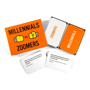 Millennials Vs Zoomers Trivia Card Game For Ages Where Smartest Generation Wins More Than 200 Trivia Question Cards To Test