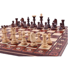 Beautiful Handcrafted Wooden Chess Set With Wooden Board And Handcrafted Chess Pieces Gift Idea Products 16 40 Cm Brown