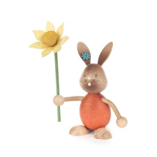 2246482 Dregeno Easter Figure Rabbit With Daffodil 575H X 5W X 4D