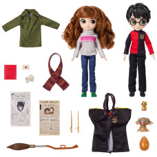 Wizarding World Harry Potter 8Inch Harry Potter Hermione Granger Dolls Accessories Gift Set Over 20 Pieces Kids Toys For