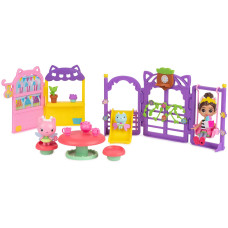 Gabbys Dollhouse, Kitty Fairy Garden Party, 18-Piece Playset with 3 Toy Figures, Surprise Toys & Dollhouse Accessories, Kids Toys for Girls & Boys 3+