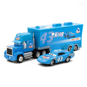 Cars 2 3 Movie Mcqueen The King Chick Hicks Mack Truck Uncle Diecast Vehicle Toys Set King Uncle