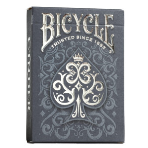 Bicycle Cinder Premium Playing Cards Silver Smoke Foil 1 Deck