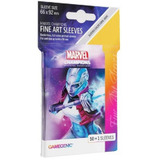 Gamegenic Marvel Champions The Card Game Official Nebula Fine Art Sleeves Pack Of 50 Art Sleeves And 1 Clear Sleeve Card Game Ho