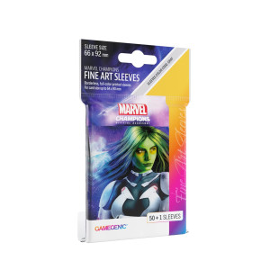 Gamegenic Marvel Champions The Card Game Official Gamora Fine Art Sleeves Pack Of 50 Art Sleeves And 1 Clear Sleeve Card Game Ho