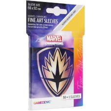 Gamegenic Marvel Champions The Card Game Official Guardians Of The Galaxy Logo Fine Art Sleeves Pack Of 50 Art Sleeves 1 Clear