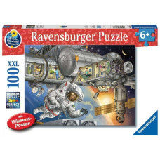 Ravensburger Childrens Puzzle 13366 At The Space Station Wieso Weshalb Warum Puzzle 100 Pieces Xxl Knowledge Poster Fo