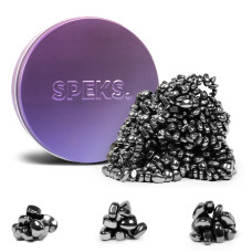 Speks Crags Ferrite Putty Over 500 Smooth Ferrite Stones In A Metal Tin Fun Quiet Fidget Toys For Adults And Adhd Desk Toys Fo