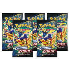 Pokemon Crown Zenith 5 Booster Pack Bundle 5 Sealed Booster Packs