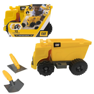 Cat Construction Toys, Sandbox Construction, Dump Truck Sand Set With Sand Accessories, Ages 3 And Up