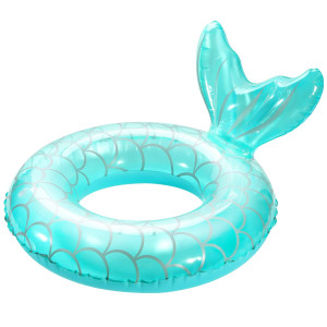 Heysplash Mermaid Pool Float Mermaid Tail Shaped Pool Swimming Float Tube Ring Floatie Summer Water Fun Beach Party Swimming P