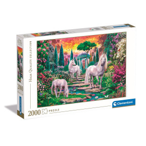 Clementoni Classical Garden Unicorns Collection2000 Piecespuzzle Entertainment For Adultsmade In Italy 32575