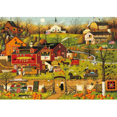 500 Large Piece Jigsaw Puzzle Charles Wysocki Blackbirds Roost At Mill Creek Every Piece Is Unique Softclick Technology Mea