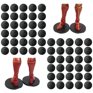 Ebco 60Pcs Round Plastic Model Bases 32Mm For Most 6 Inch Action Figure Such As Marvel Legends Dc Gi Joe Motu Toy