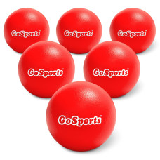 Gosports Soft Skin Foam Playground Dodgeballs 6 Pack Set For Kids Includes Mesh Carry Bag