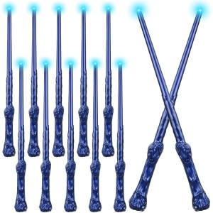 Jerify 10 Pieces Magic Wizard Wands Sound Illuminating Toy Wand 146 Inch Witch Wand For Kids Halloween Birthday Gifts Cosplay P