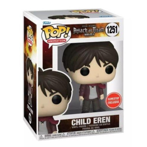 Funko Pop Attack On Titan Child Eren Gamestop Exclusive 1251 Vinyl Figure