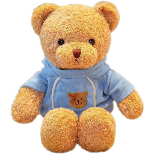 Yukouqian Teddy Bear Stuffed Animal Cute Teddy Bears Plush Toy 118 Inch For Girls Boys Christmas Valentines Day Blue Bear